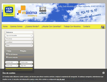 Tablet Screenshot of maximainmobiliaria.com